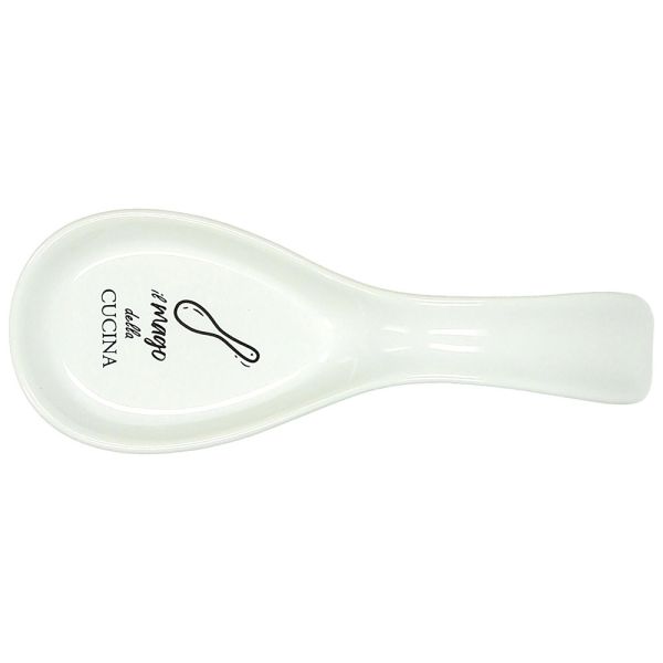 Appoggiamestolo cm 22 Kitchen cool Ceramica Bianco Linea Ceramica