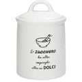 Barattolo zucchero cm 17 h Kitchen cool Ceramica Bianco Linea Ceramica